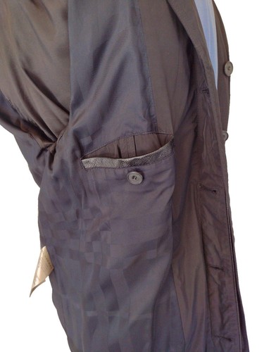 Burberry Schwarz Car Coat Special Edition Lederkragen IT 48 38" S Small - Bild 11 von 11