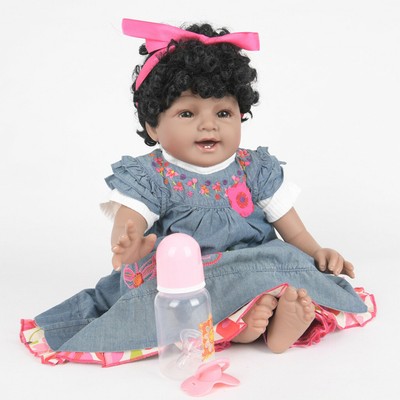 biracial doll with curly hair