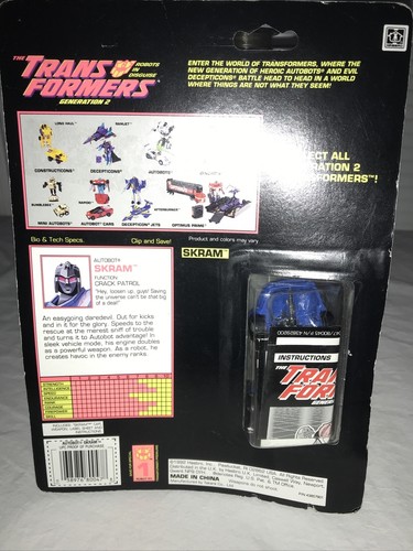 Skram Sealed MISB MOSC Axelerators G2 Transformers! Sealed! Completely Unused! - Picture 2 of 2