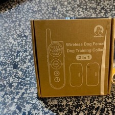 Wireless Dog Fence 3500FT Electric Fence and 6100FT Remote Training Collar For 2