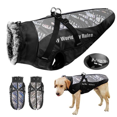 dog winter coats with harness