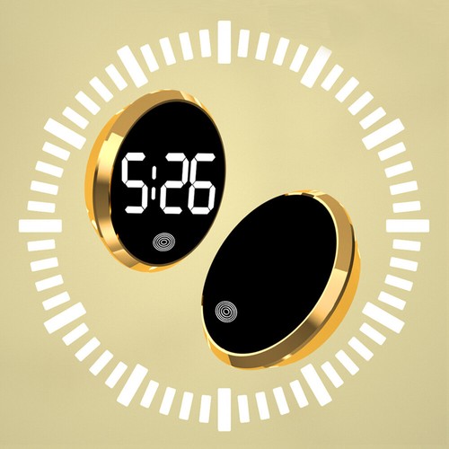 Car LED Clock Automobiles Internal Stick-On Mini Digital Clock Ornament Decor - Picture 9 of 18