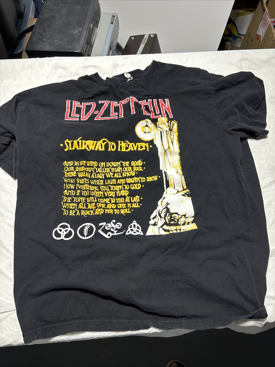 Vintage Led Zeppelin T shirt 2XL Stairway to Heaven Band Graphic