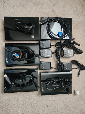 5 Seagate 500GB Hardrives in cases with power supplies and cables