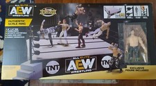 Jazwares AEW All Elite Wrestling Authentic Scale Ring & Kenny Omega Action Figu…