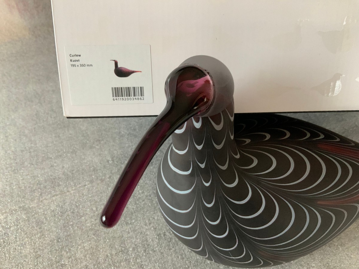 Iittala Toikka Bird Birds 1998 Curlew 195x350 mm/ 7.68 x