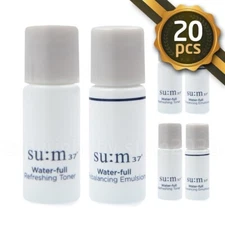 SU:M37 New Water-Full Skin Refreshing Toner / Rebalancing Emulsion 20pcs SUM37  