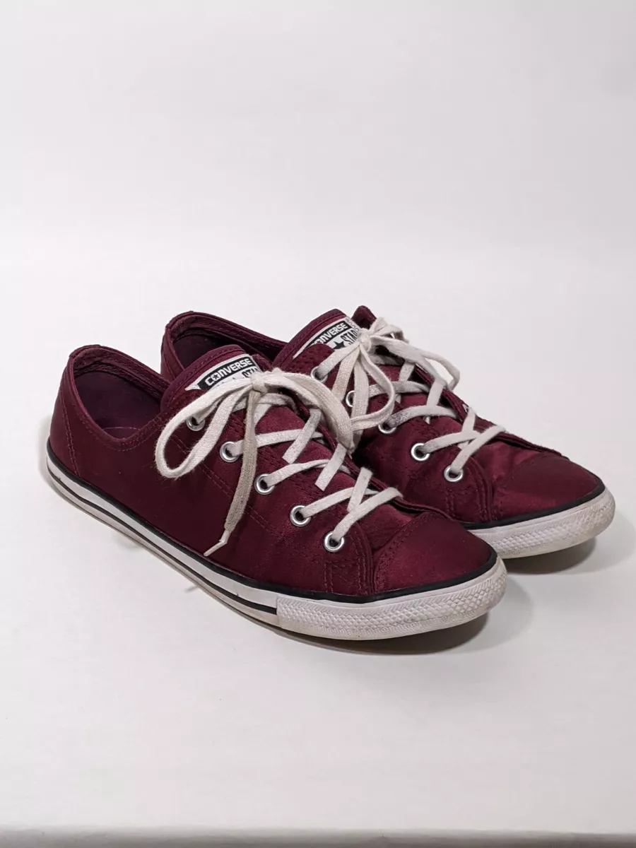 Converse Taylor Dainty Ox Dark Sangria Sneakers Women&#039;s Shoes Size 9 | eBay