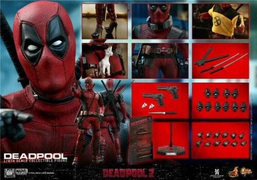 Hot Toys MMS490 Deadpool 2 New 1/6 Figure Model Toy 2.0 Version Gift In Stock 