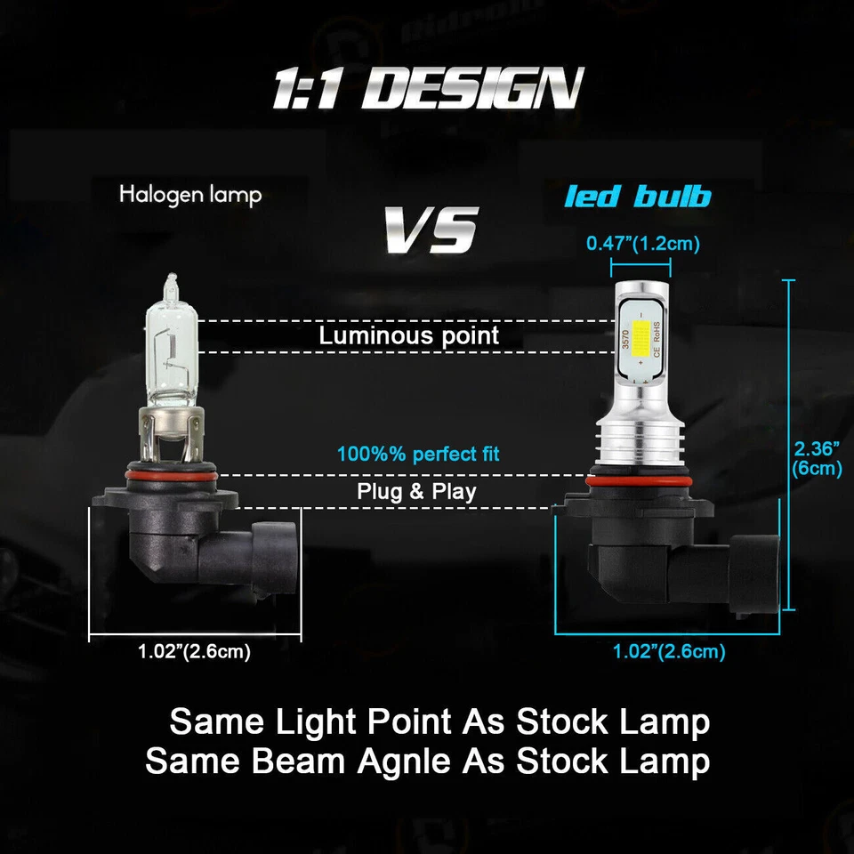 Kit combinado de faros antiniebla LED para Toyota RAV4 deportivo utilitario 2013-2015 Foto 4 de 4