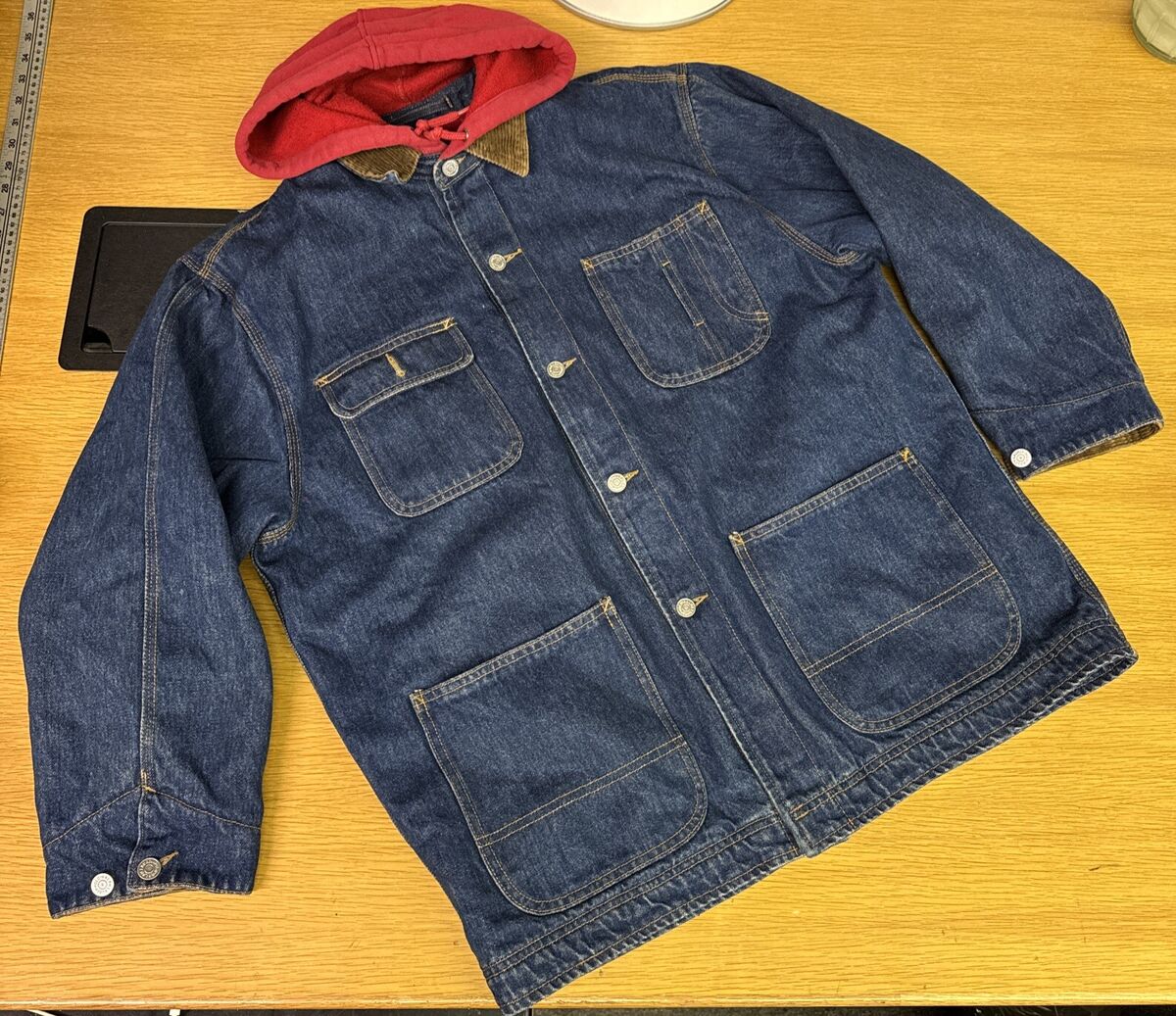 Vintage Polo Country Ralph Lauren Denim Chore Coat Work Vintage Polo Country Ralph Lauren Denim Chore Coat Work