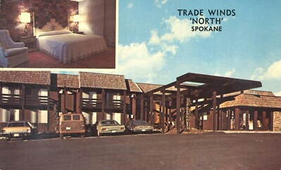 Trade Winds North Northtown Shopping Spokane Washington Advertising Postcard