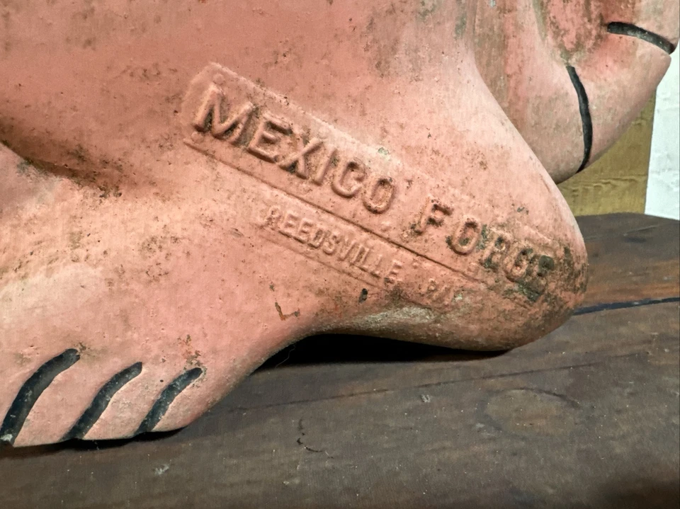 Columpio vintage de aluminio fundido TIGER patio de recreo Reedsville PA México Forge Foto 3 de 4