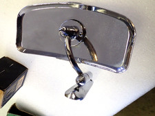 Very Cool Custom 1940s 1950s 1960s Chrome Convex Exterior Rear View Mirror Nice