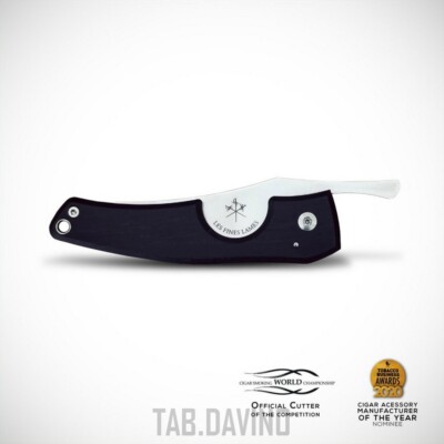 LES FINES LAMES PETIT EBONY WOOD POCKET CIGAR CUTTER