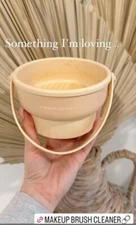 3 in 1 Brush Cleaning Mat with Brush Drying Holder, Silicone Makeup Brush Cleane