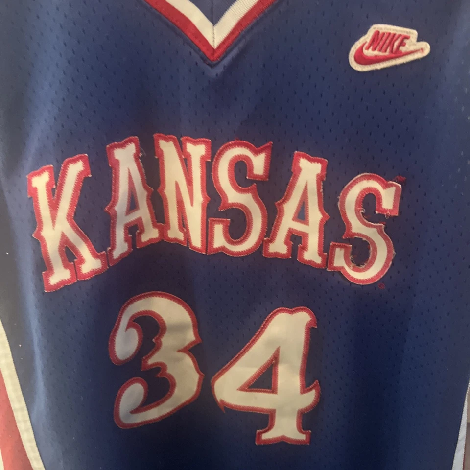 Vintage Nike Kansas Jayhawks Paul Pierce Jersey Men Small Blue 95 KU Basketball - Image 4 of 4