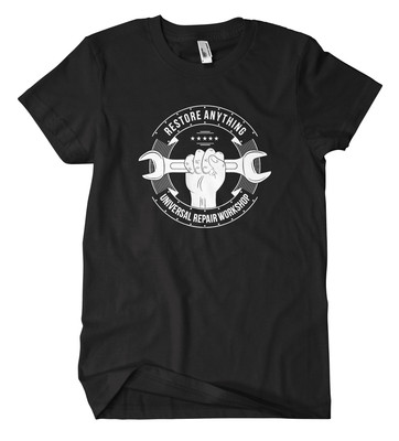 Restore anything T-Shirt Werkstatt Basteln Tuning Oldtimer Simson Auto Motorad 