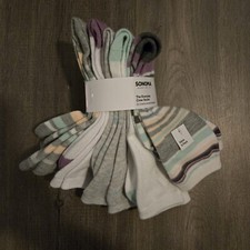 Sonoma The Everyday Crew Socks Women's Shoe Sizes 9-11 Colorful 5-Pack Value