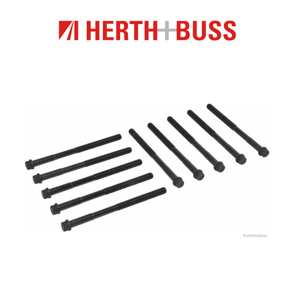 10X Herth+Buss Jakoparts Zylinderkopfschrauben FüR Toyota Corolla Yaris 1.4 D-image