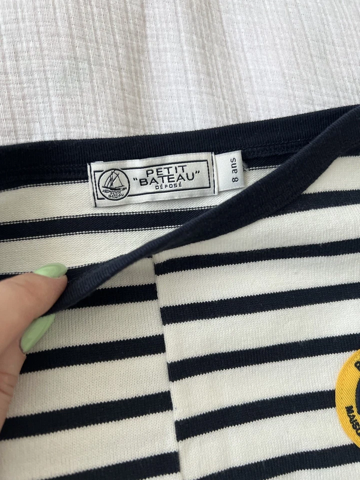 Camisas Pettit Bateau 2 rayas, talla T8, perfectas para gemelos Foto 3 de 4