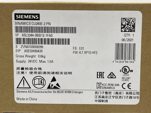 1PC New Siemens 6SL3244-0BB12-1FA0 Module Free Shipping