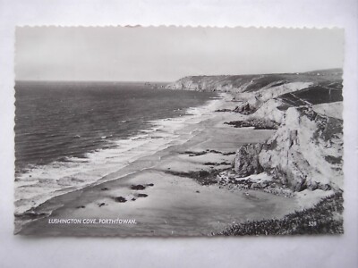 LUSHINGTON COVE, PORTHTOWAN, St. Agnes, RP echtes Foto. Poststempel stornieren, 1d zu bezahlen