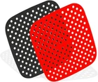 2 Pack Square Air Fryer Reusable Liners Parchment Silicone Non-Stick Mats For Ba