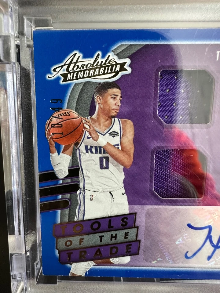 2020-21 tyrese halliburton auto 10/49 tools of the trade panini absolute kings - Image 2 of 4