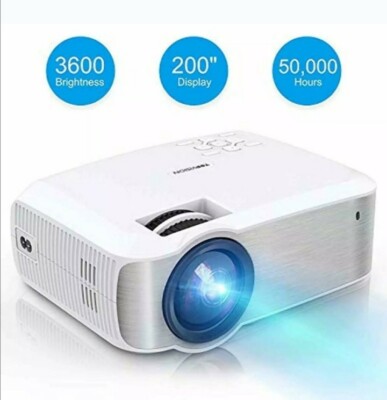 Videoprojektor TOPVISION Native 720P 3600 Helligkeit Full HD LED Projektor 