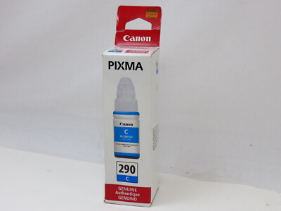 Genuine Canon MegaTank GI-290 Cyan Inkjet Ink Bottle, 1596C001