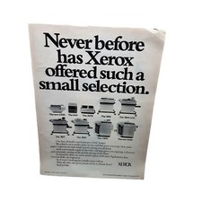 1979 Xerox Copy Machines various Models Original Print Ad vintage