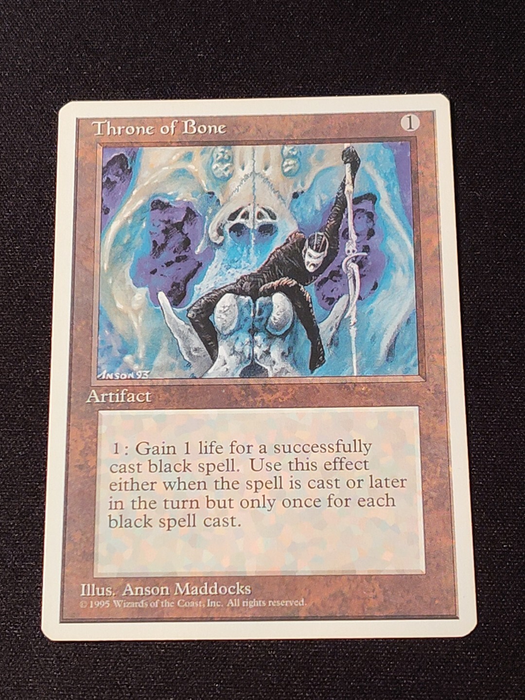 Throne of Bone MTG Card Fourth Edition Magic The Gathering Near Mint NM