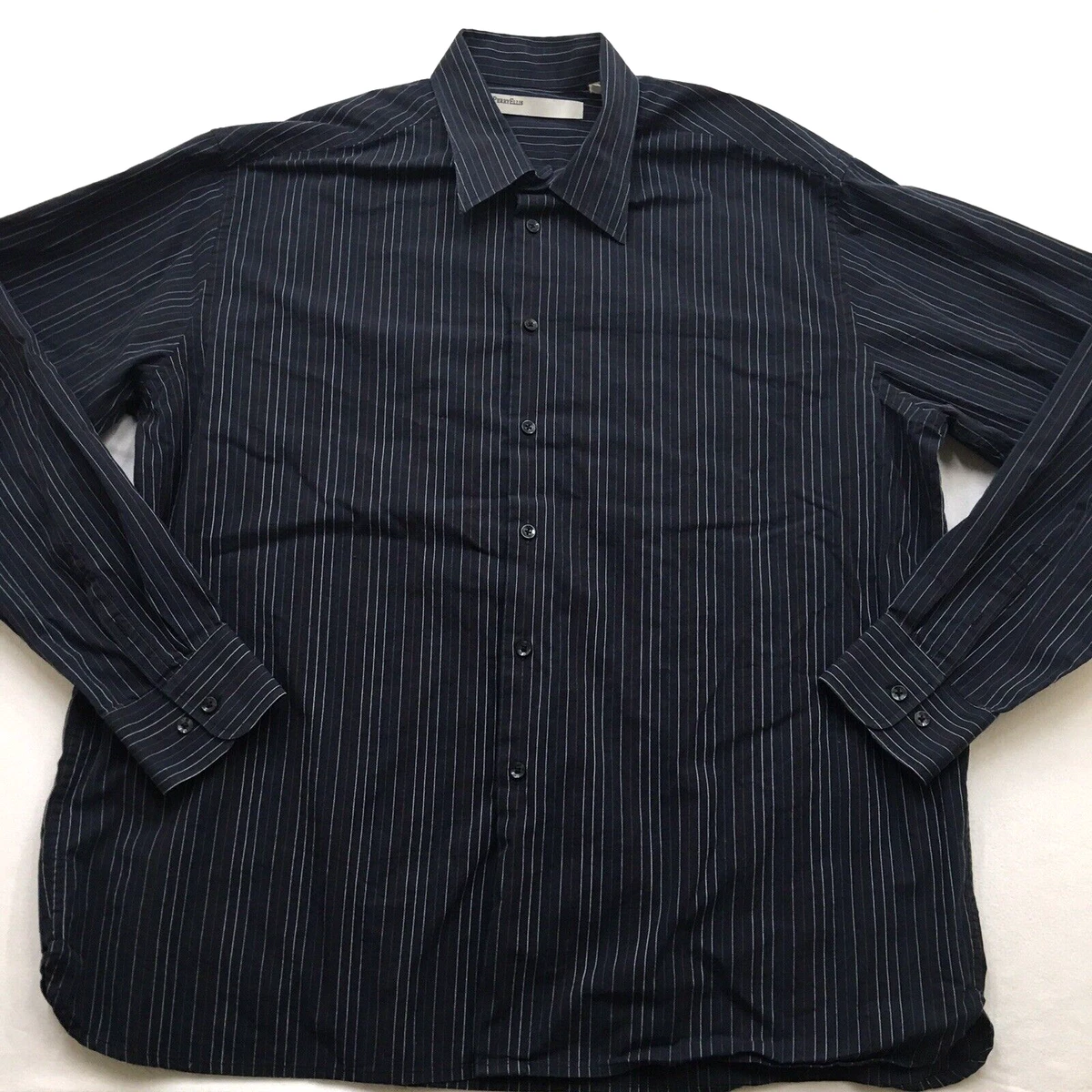 Vertical striped dress shirt hotsell mens