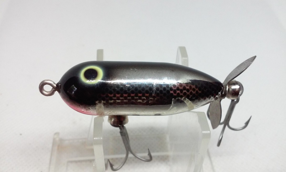VINTAGE Heddon Tiny Torpedo Black Shiner 1 7/8