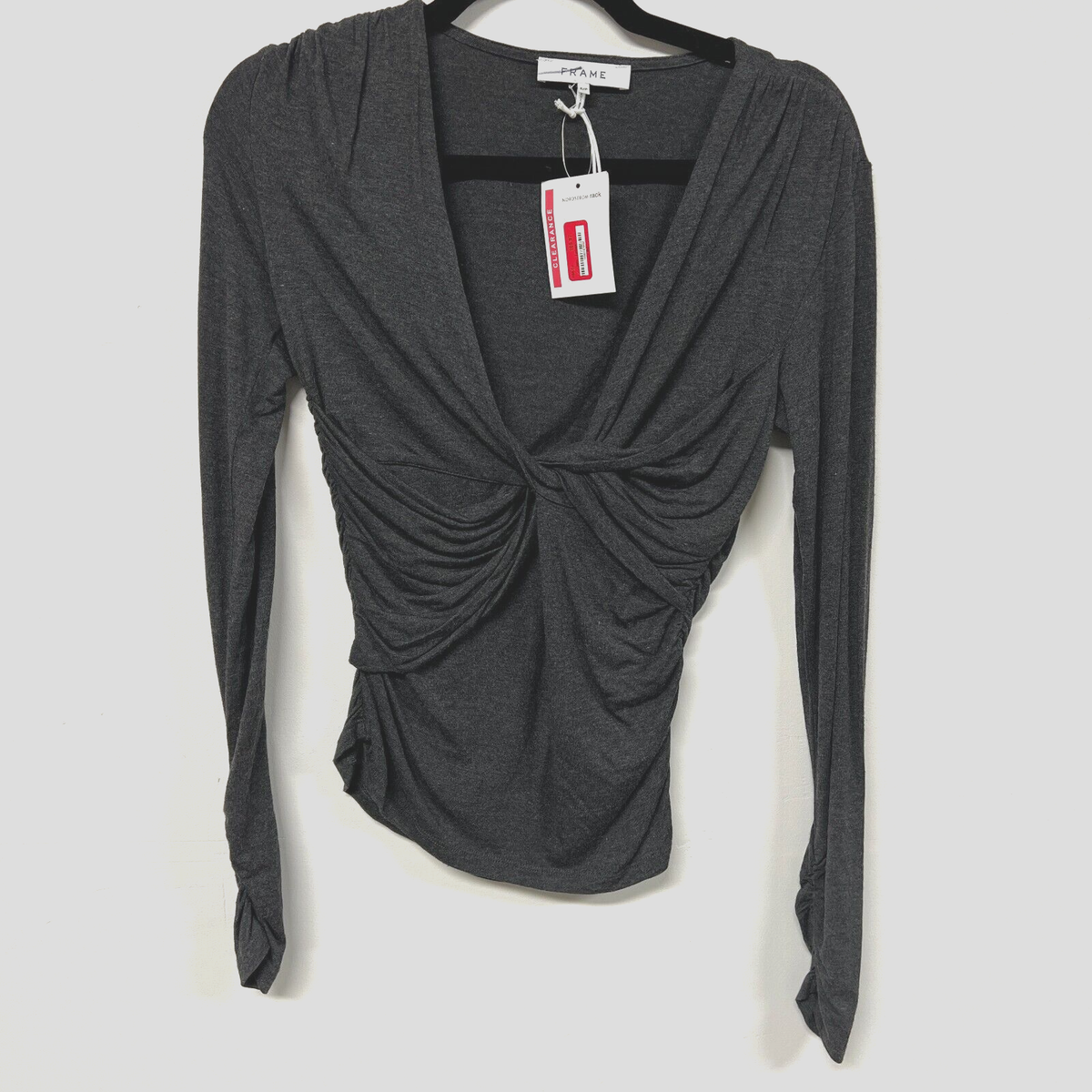 plunge neck t shirt