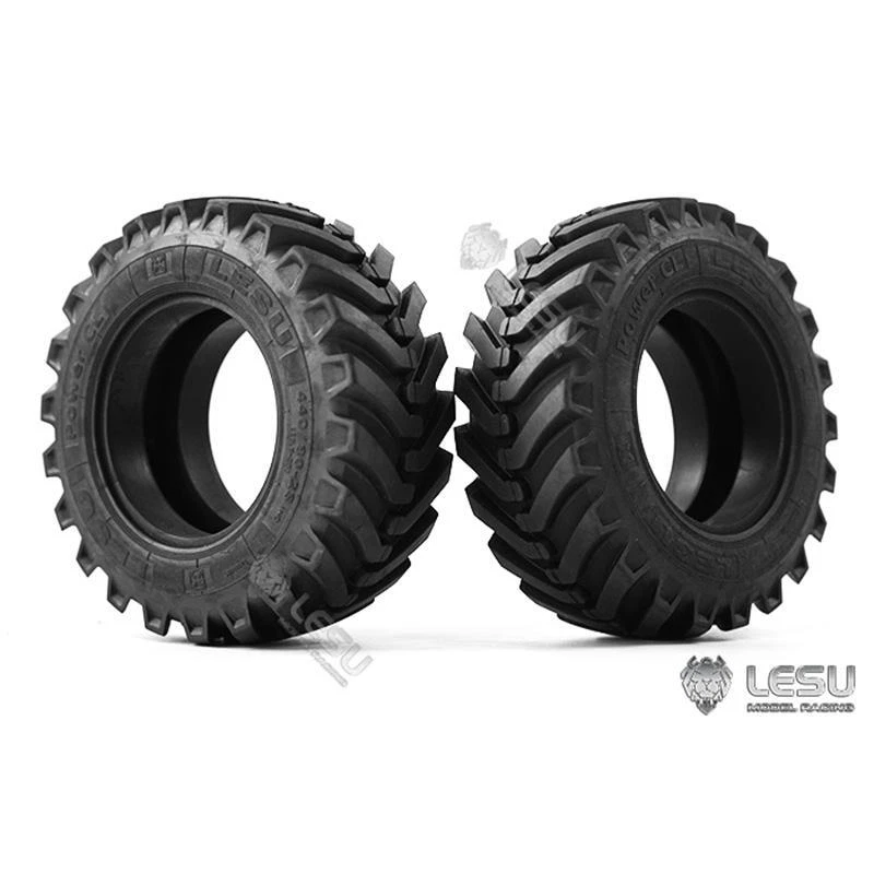 LESU Rear Rubber Tire Part for 1/14 BL71 Backhoe Wheeled Loader Hydraulic RC Car - Image 2 of 4
