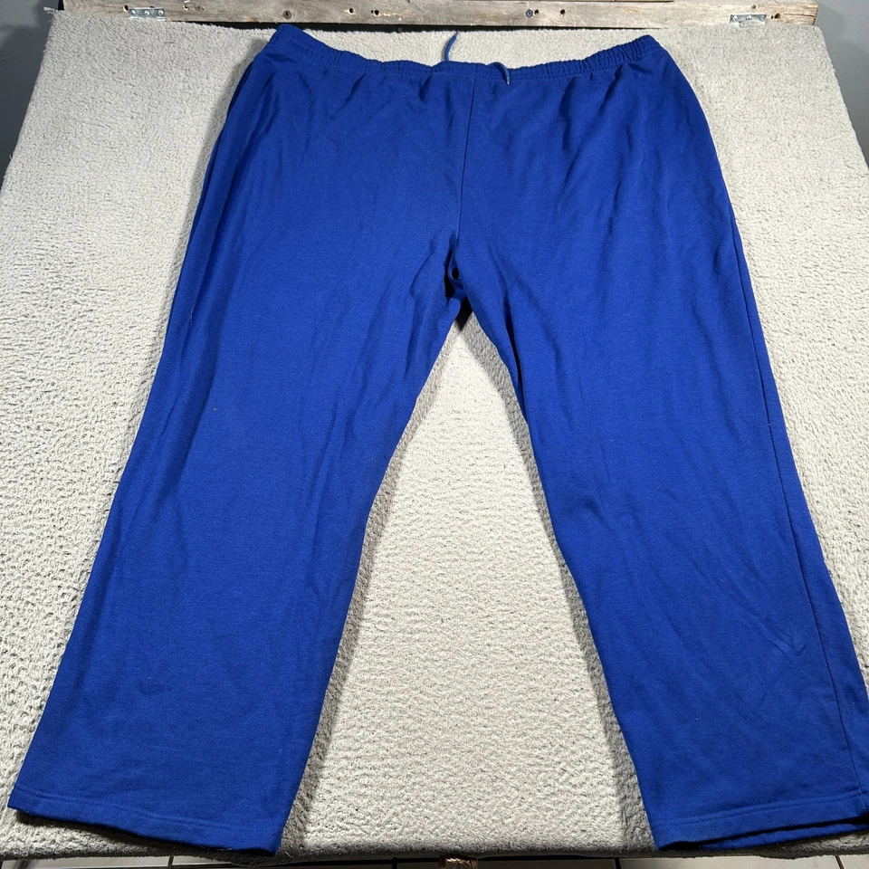 Pantalones New York Knicks Para Hombres 3XLT Azul NBA Baloncesto Majestuoso Polar Salón Retro Foto 2 de 4