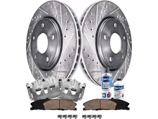 Front Brake Pad Rotor and Caliper Set For Ford Police Interceptor Sedan DF817MF