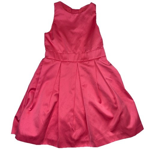 Jacadi Paris Girls’ Sleeveless Coral Dress With Back Bow Size 8