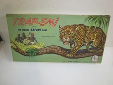 Trap em africa safari hunter leapard board game selchow 1957 rare