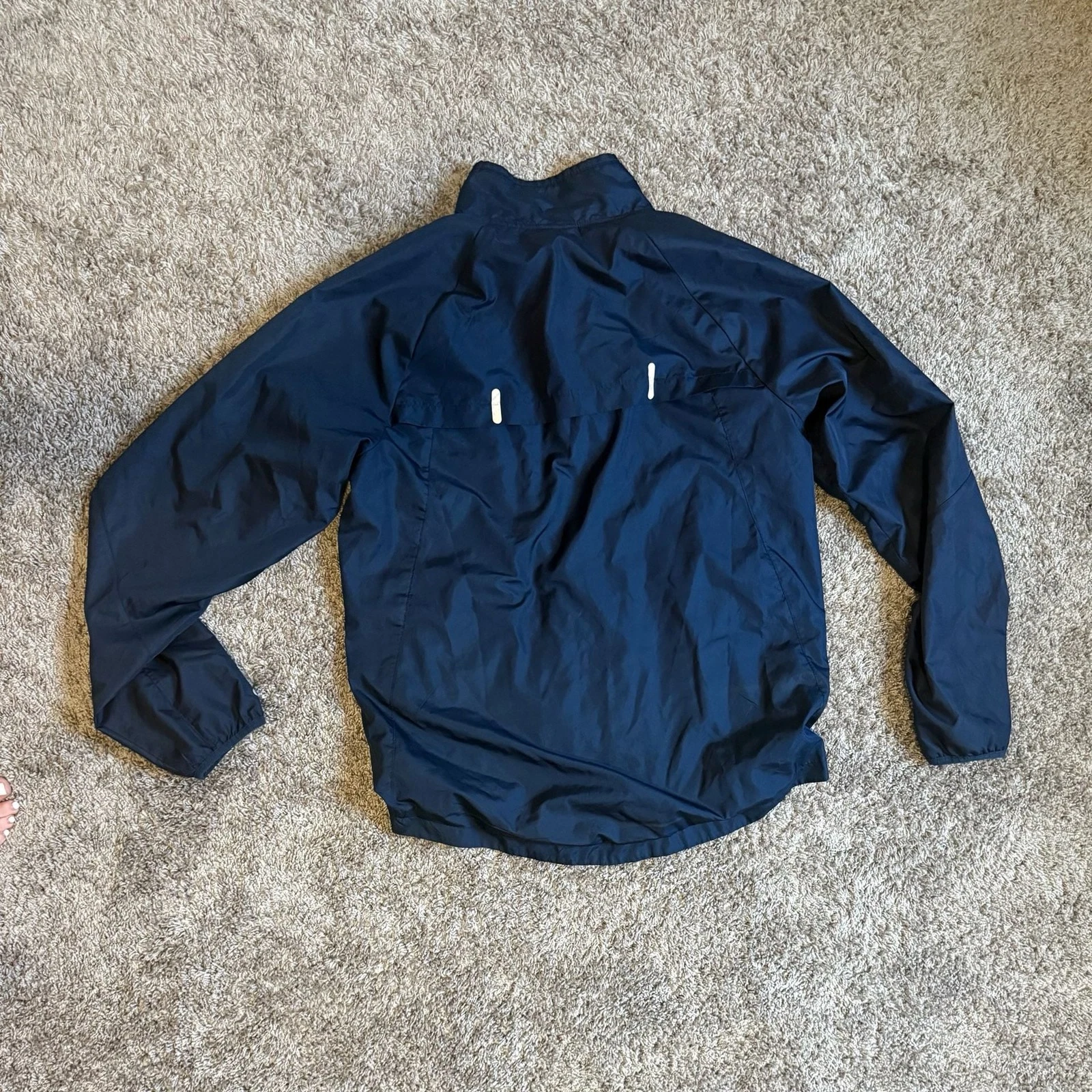 Starter Windbreaker Jacket Mens Blue Pockets Mock Neck Mesh ..., - product detail image 3
