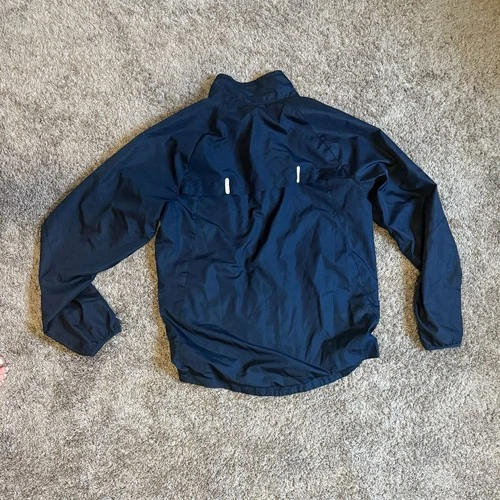 Starter Windbreaker Jacket Mens Blue Pockets Mock Neck Mesh ..., image 3