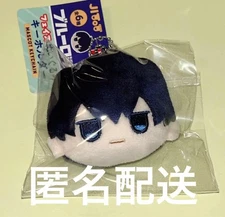 JITOT Blue Lock Face Plush Keychain Kisei Ikuya DAISO MIB