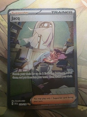 Pokémon Jacq Scarlet & Violet Base Set Holo Card 250/198 Special Illustration NM
