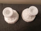Vintage Westmoreland Milk Glass Candlestick Holders