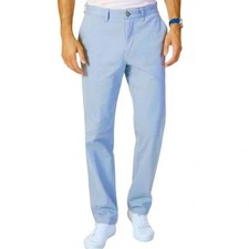 NAUTICA MEN'S CLASSIC FIT STRETCH TWILL DECK PANT, BLUE, 33W 32L