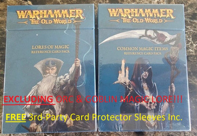 Warhammer The Old World Lores of Magic Referenzkarten Pack & Common Magic Items