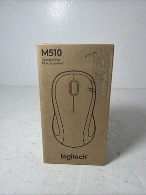 LOGITECH M510 COMFORT PLUS WIRELESS MOUSE 910-006030 SEALED
