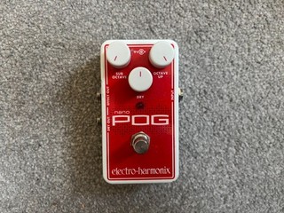 Electro Harmonix Nano POG Polyphonic Octave Generator Pedal Red